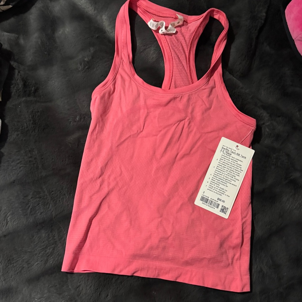 Lululemon Swiftly Tech Racerback 2.0 Race Length Guava Pink  NWT